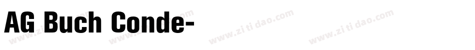 AG Buch Conde字体转换